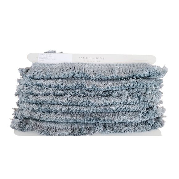 Samuel & Sons 5 Yards Printemps Brush Fringe Ice 2" Woven Tassel Finishing Trim - Picture 6 of 9